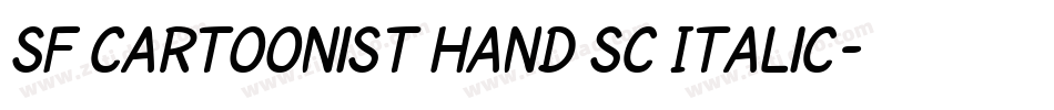 SF Cartoonist Hand SC Italic字体转换